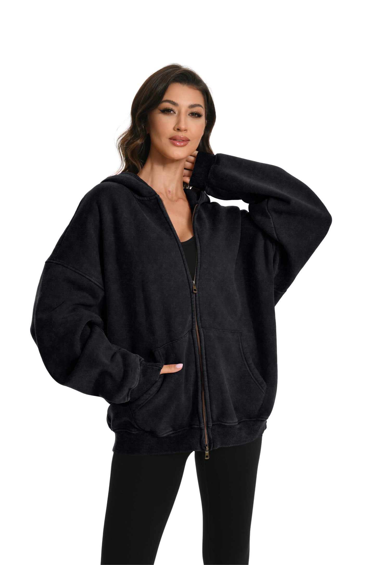 Élan Unisex Double Zipper Hoodie